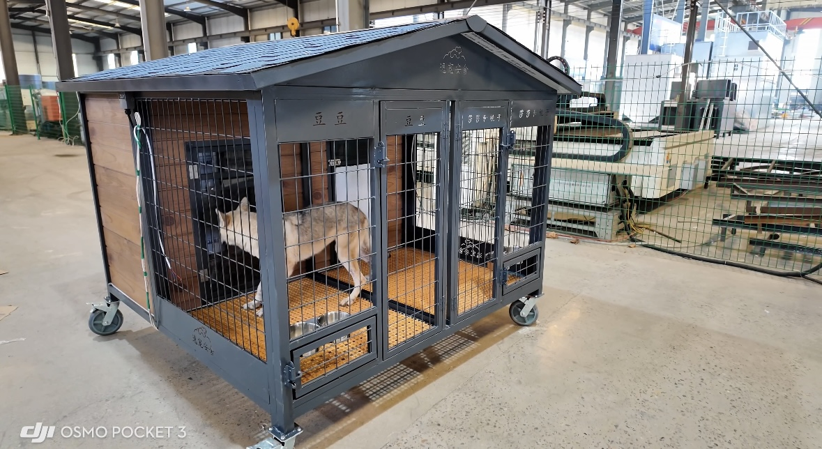 Large Size Solid Wholesale Luxury Wooden Big Dog House Outdoor Elevated Floor Dog Nest Weatherproof Puppy Shelter Dog House
