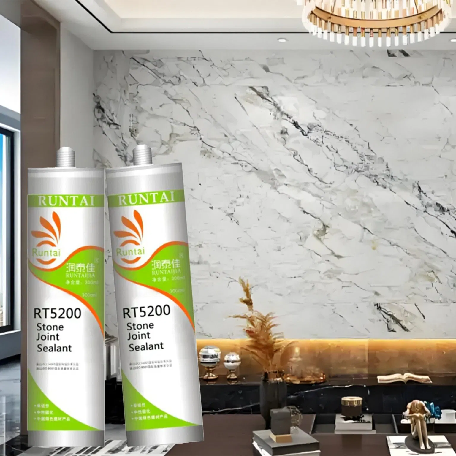 Runtai Excellent Strength Silicone Sealant for Marble No Corrosion Stone Adhesive