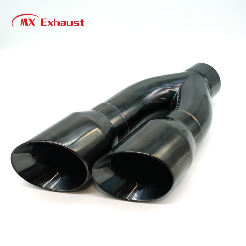 Наконечник выхлопной трубы MX Exhaust, хром/черный