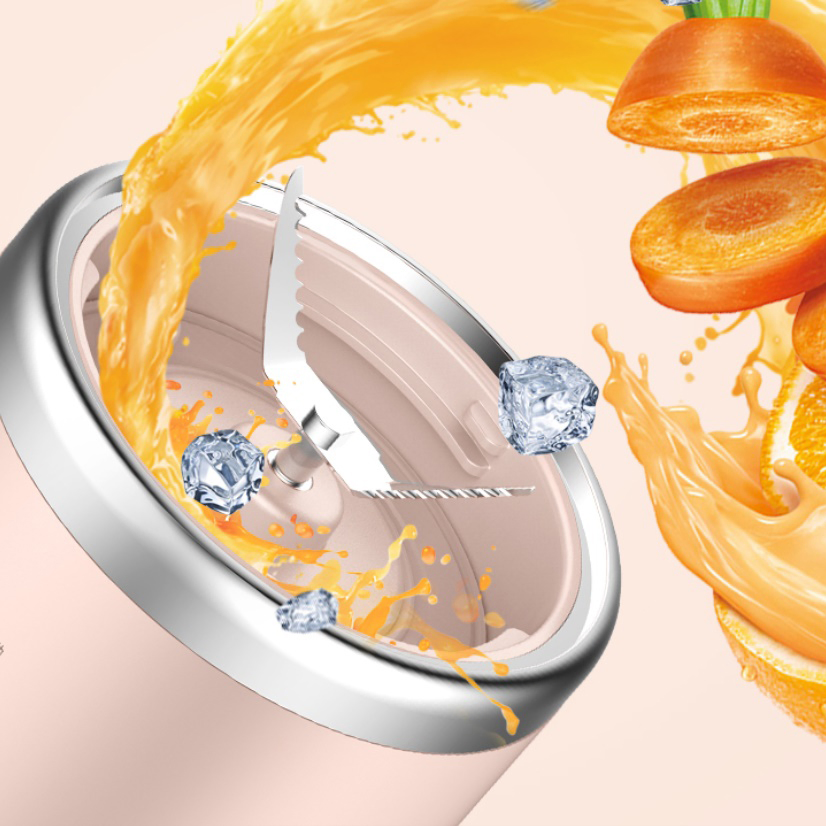 New Personal Mini Electric Fruits Vegetable Juice Automatic Blender and Mixer USB Rechargeable Juicer Hand Portable Blender