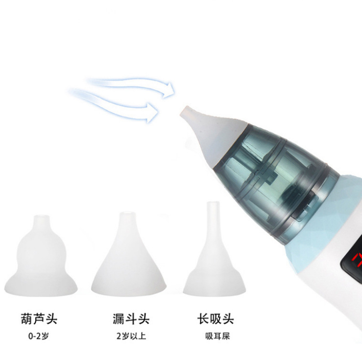 Baby Care Kit Vacuum Baby Nose Suction Cleaner Music Soft Silicone Electric Baby Nasal Aspirator
