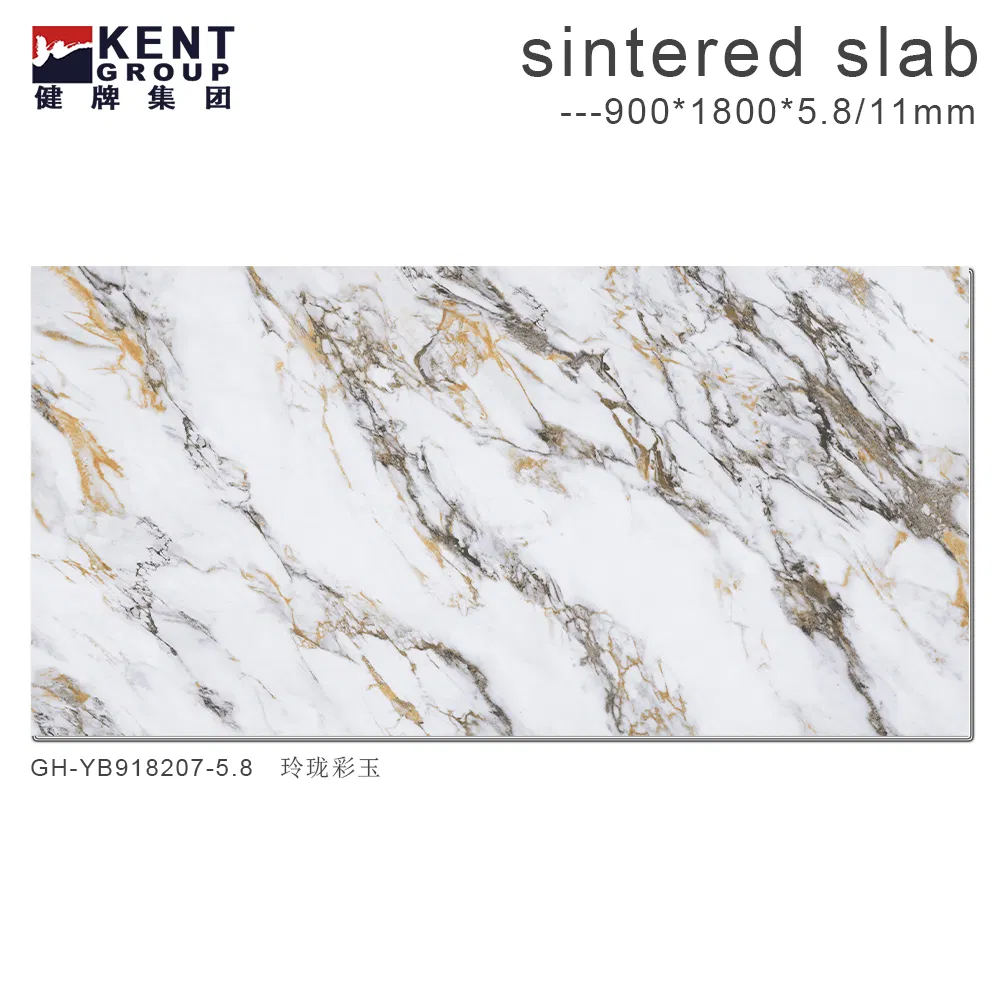 Italian Style Light Luxury Bright Sintered Slab Dining Table Modern Minimalist Nordic Marble 900*1800mm