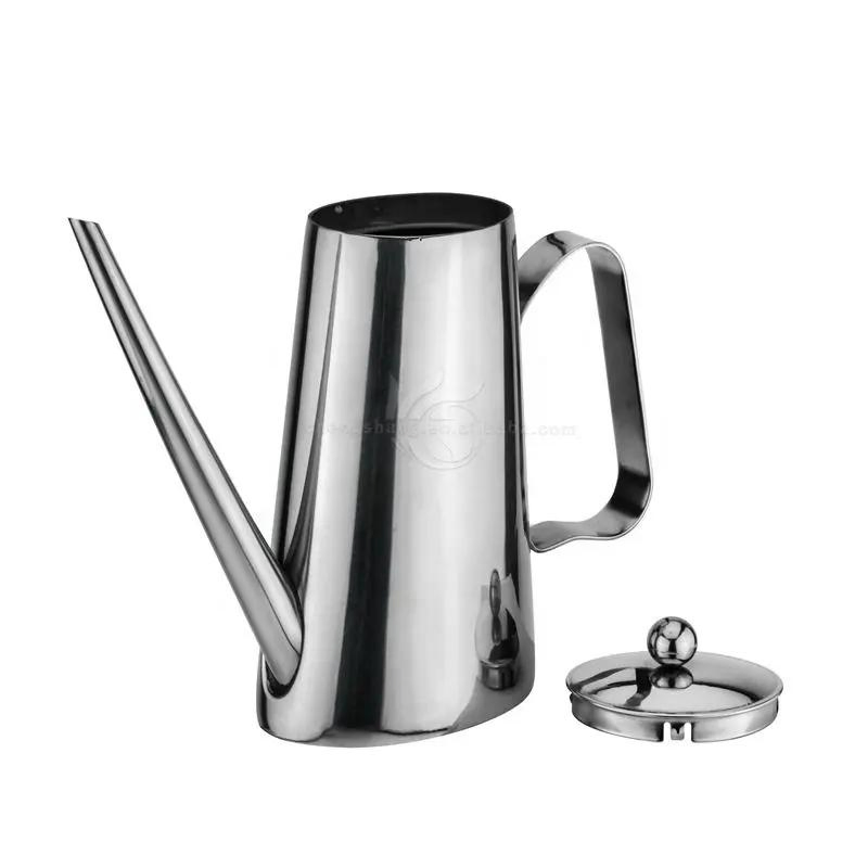 Elegant Style Stainless Steel 500ml Olive Bottle Dispenser Metal Oil Pot