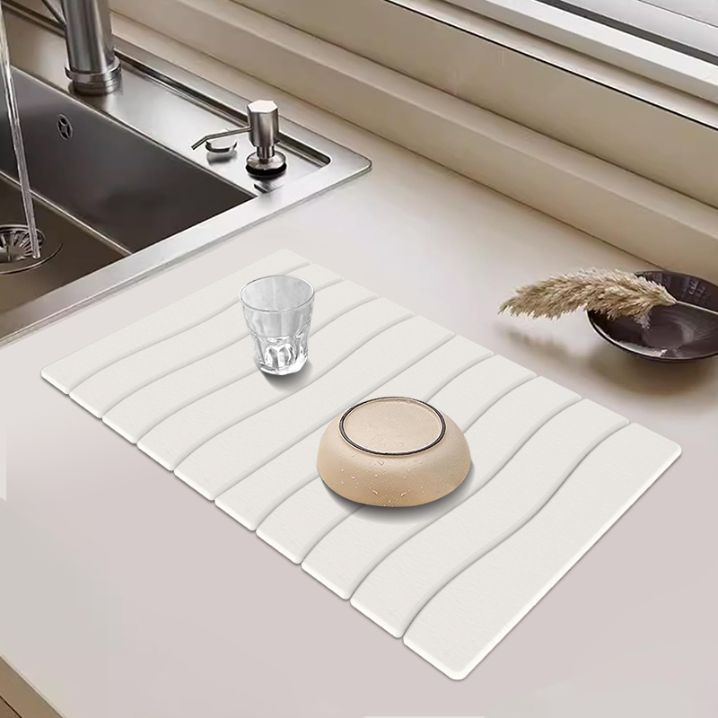 Wholesale Diatomite Bath Quick Dry Non-Slip Stone Bath Mat for Bathroom