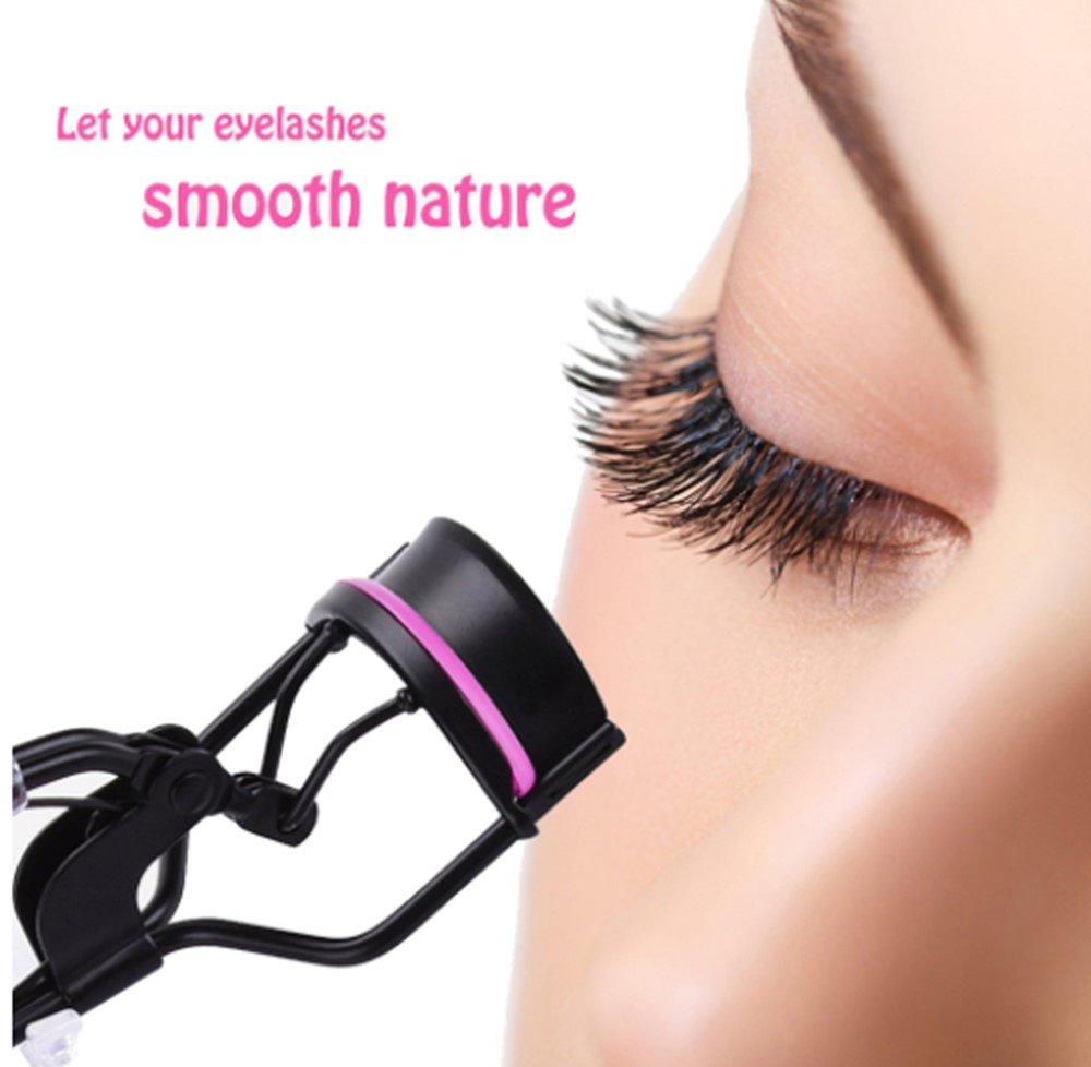 OEM Private Logo Matte Black Metal Makeup Cosmetic Eyelash Curler