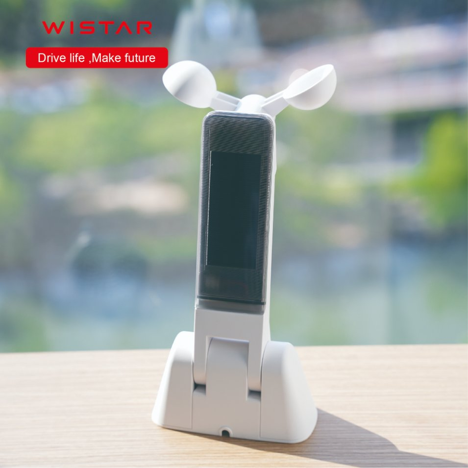 Rolling Code 433.92MHz Sun and Wind Sensor, Solar Charging (RS001)