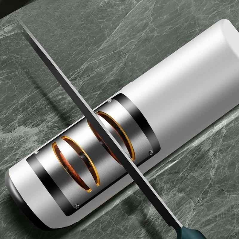 Fully Automatic Charging Household Whetstone Artifact Kitchen Gadget Multi-Function Electric Knife Sharpener