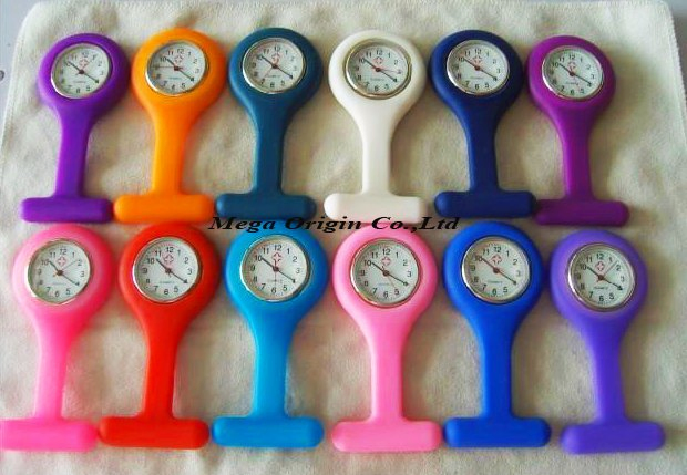 Silicone Nurse Fob Watch with Exchangeable Silicone Cover