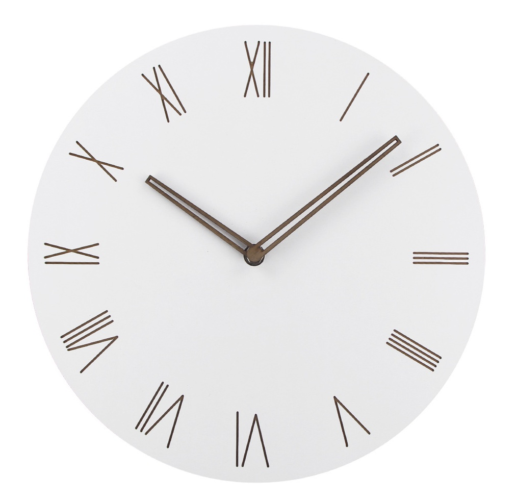 12 Inch Modern Design Wooden Decorative Wall Clock for Promotion Gift