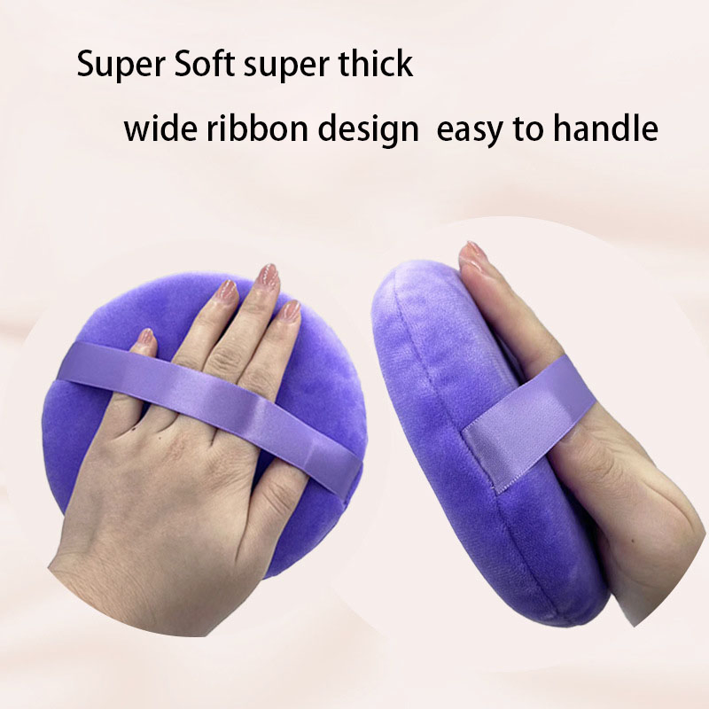 15cm Super Large Powder Air Cushion Short Velvet Round Flocking Fixing Bath Makeup Powder Puff