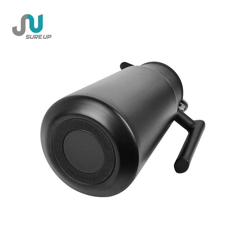 Nordic Style Double Wall Vacuum Insulated Steel Teapot for Coffee or Tea Simple Office Coffee Pot Tea Set Gift