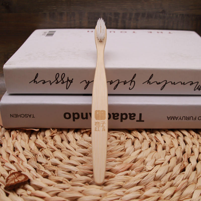 100% Biodegradable Zero Plastic Eco-Friendly Bamboo Toothbrush for Hotels