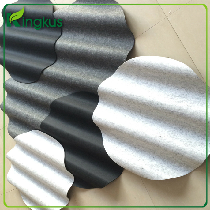 "Potato Chips" Shaped 3D Sound Absorbant Polyester Fiber Acoustic Panel