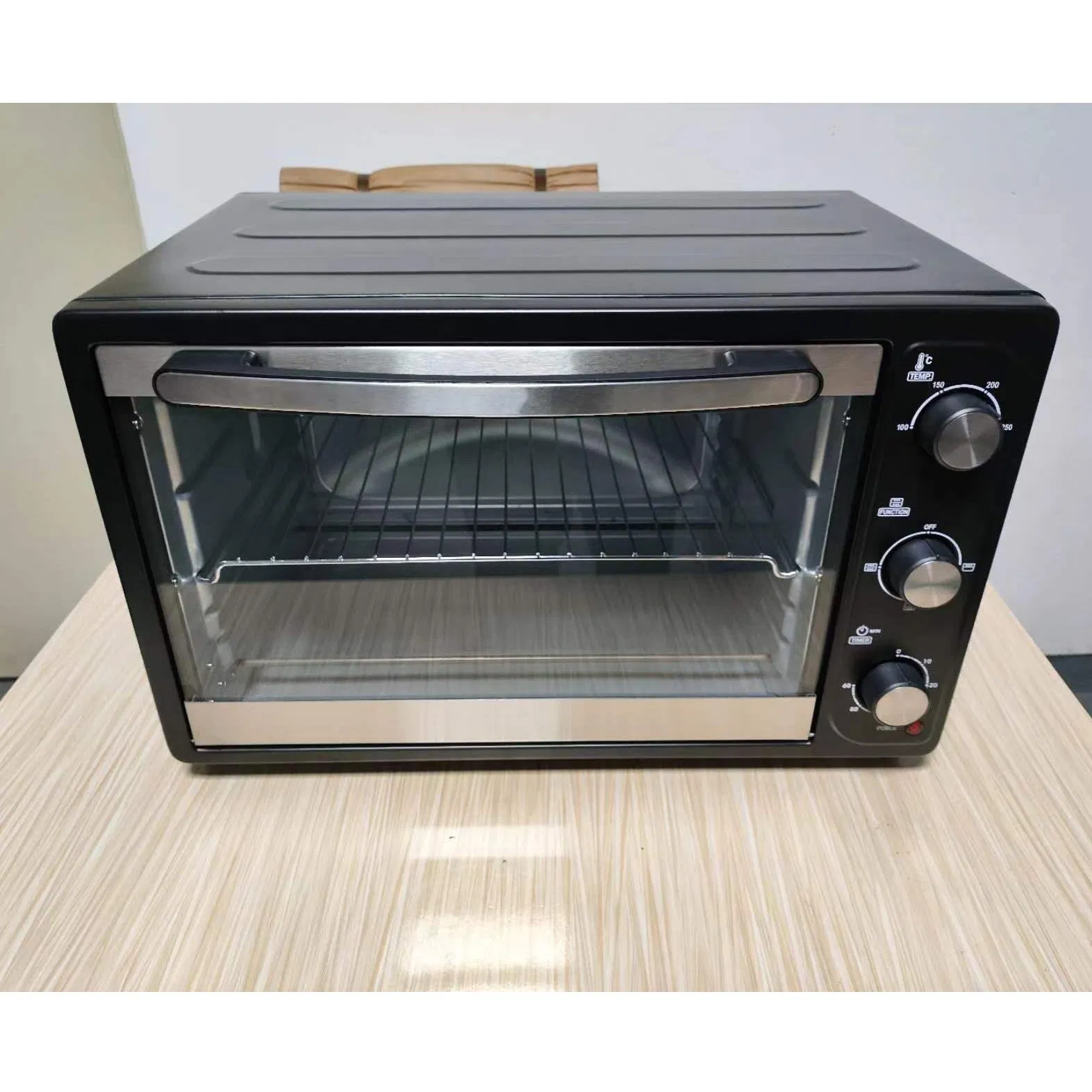55L Professional Custom Black Electric Oven with Timer Smart Home Baking Electric Toaster Oven