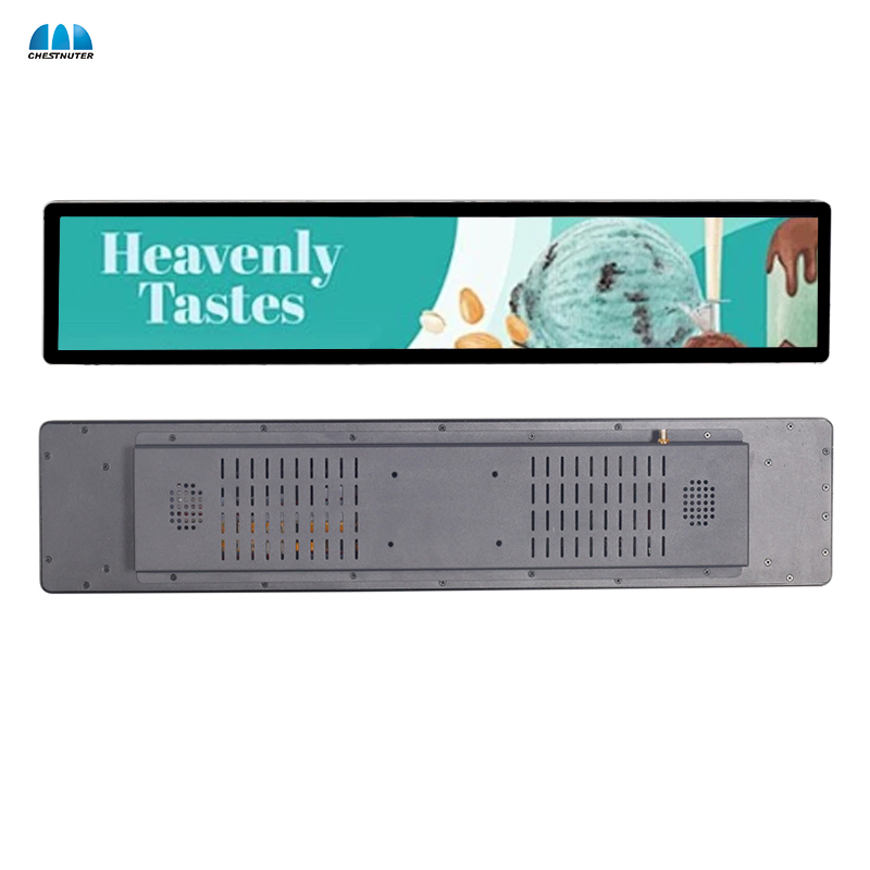 23.6 Inch LCD Stretched Advertising Display Shelf Product Promotion Banner Screen