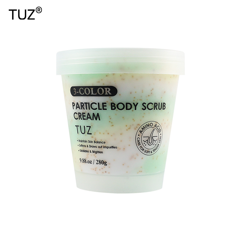 280g 6 Types Amino Acid 3 Color Particle Body Scrub Cream