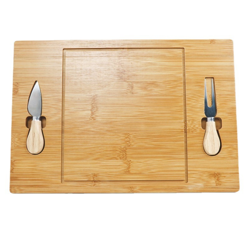 Custom Bamboo Cheese Board Cutting Cutter Bamboo Mini Tray Charcuterie Set Plate Board for Cheese