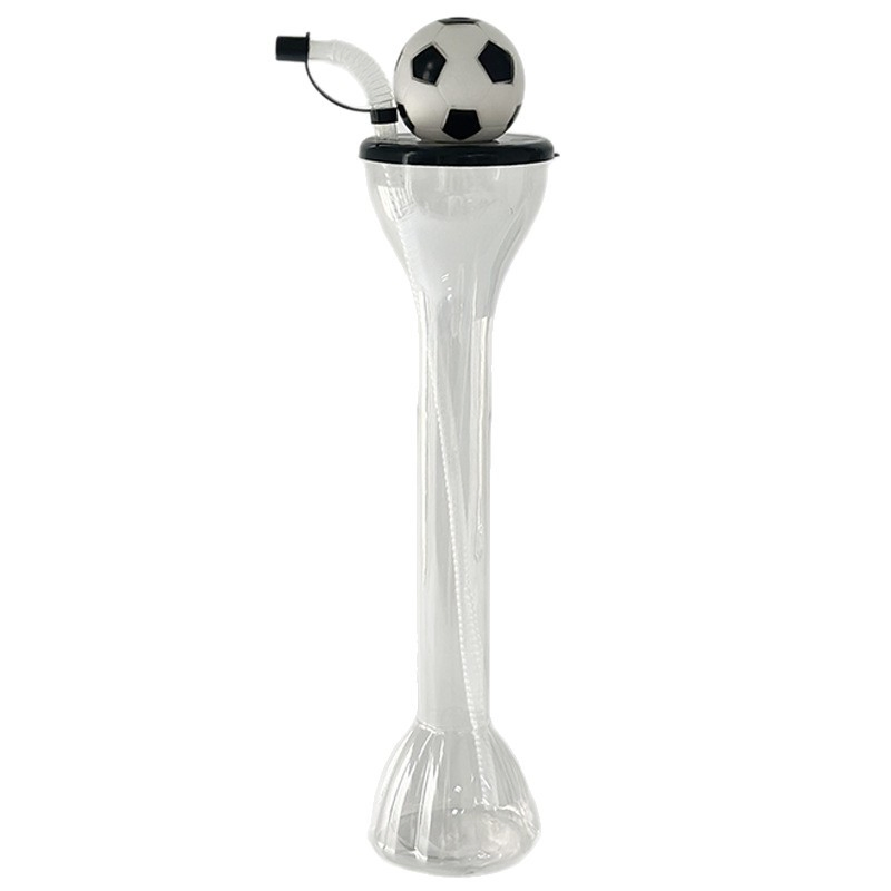 2026 Football World Cups Customized Plastic Cup Large Capacity Juice Straw Cup