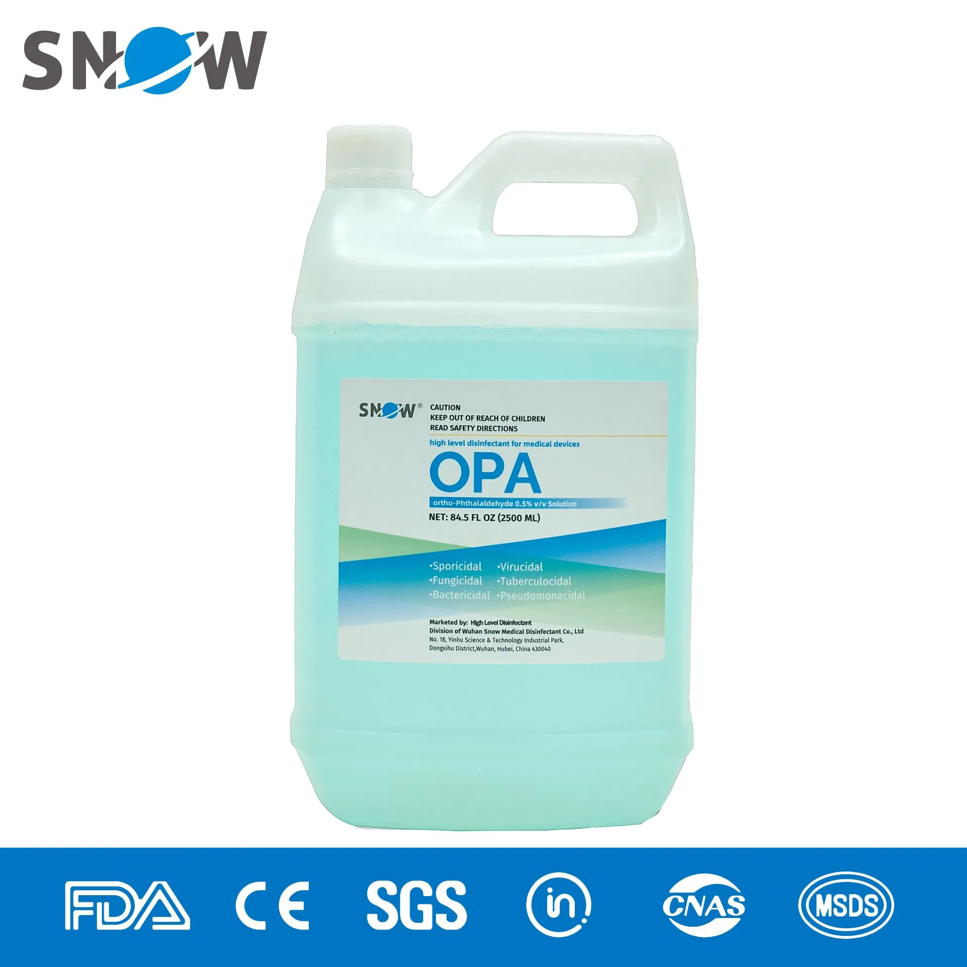 China Made 0.55 O-Phthalaldehyde High-Level Disinfectant for Hospital Device with Test Strip