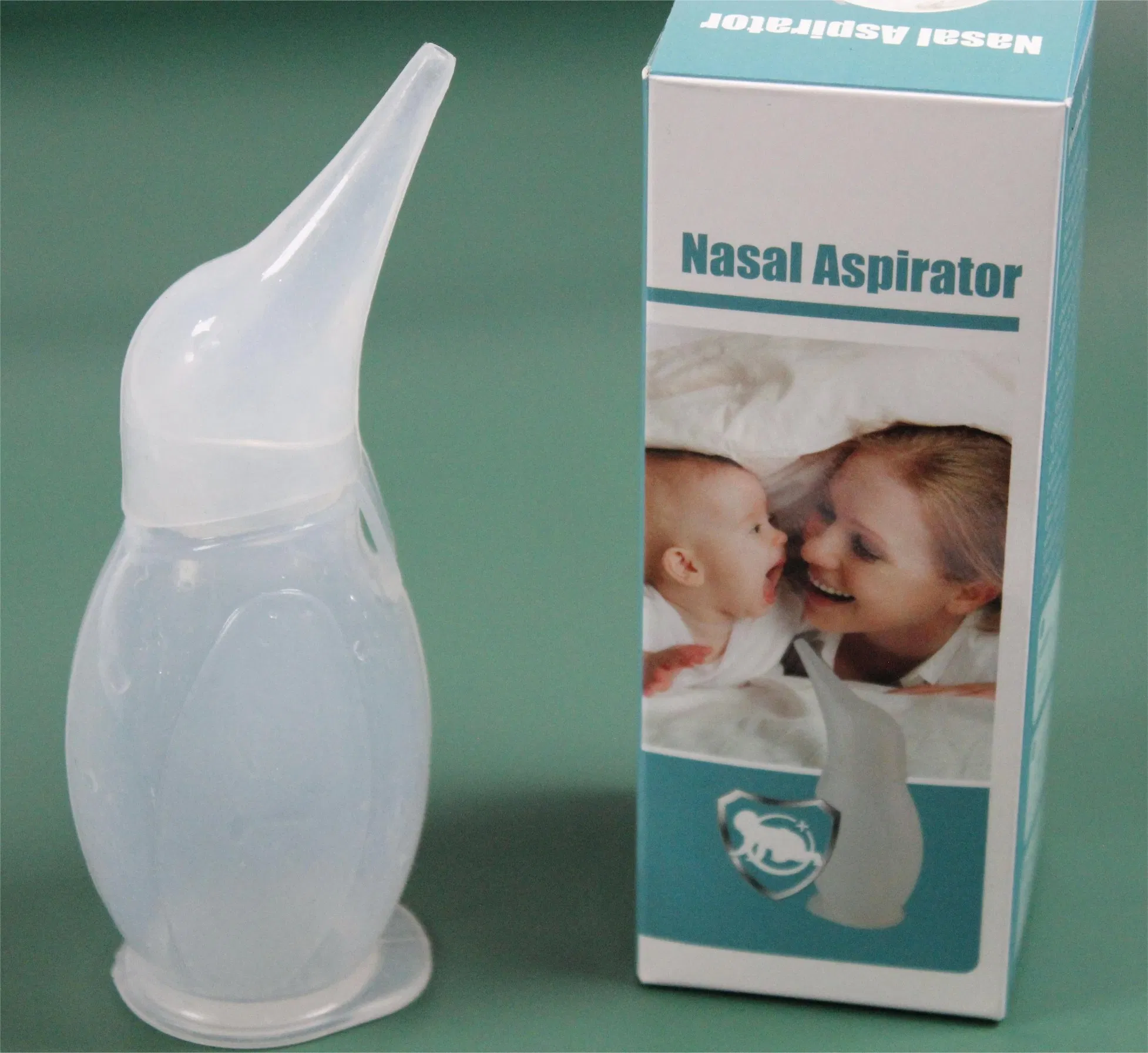 Baby Nose Vacuum Suction Silicone Penguin Sucker Nasal Aspirator for Children