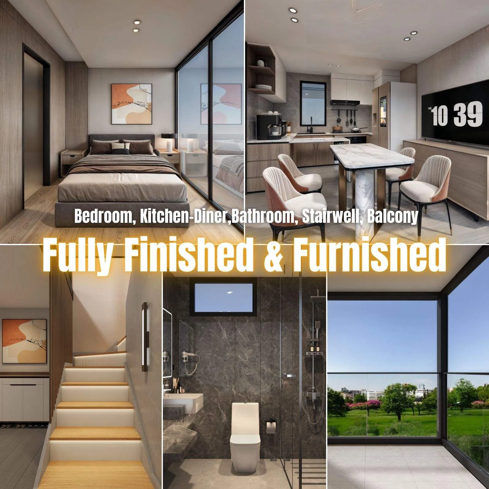 Ranzoo Portable  prefabricated Container prefab folding House smart Home with Solar Power and Free Design