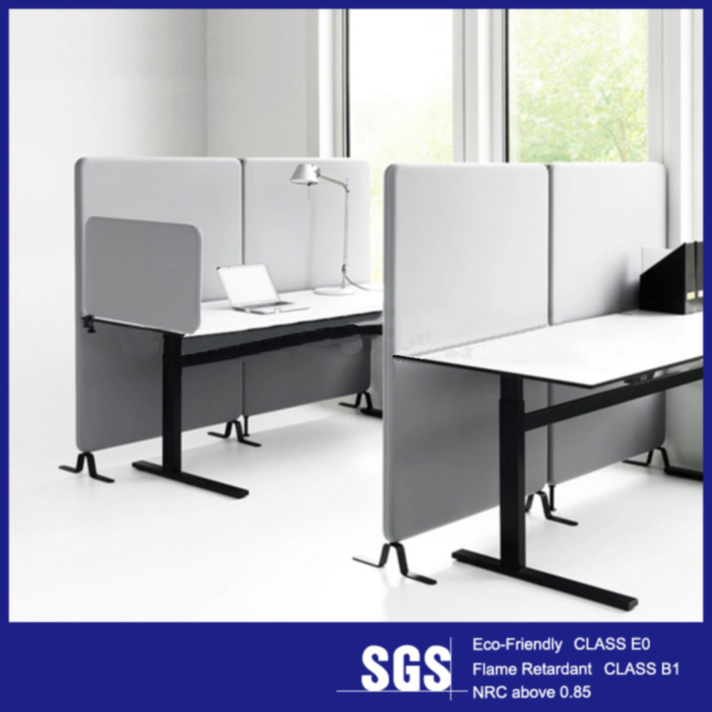 Anti-Noise Polyester Acoustic Panels Soundproof Pet Acoustic Privacy Screen Partition Office Desk Dividers