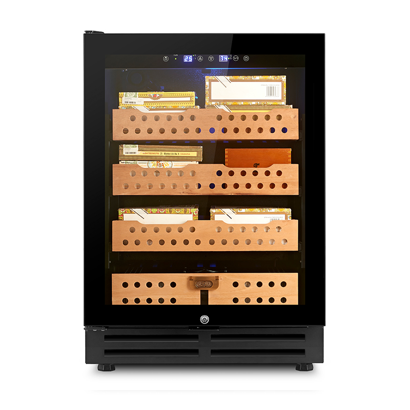 Luxury Cigar Humidor Compressor Cigar Humidor Cabinet Display with Spanish Cedar