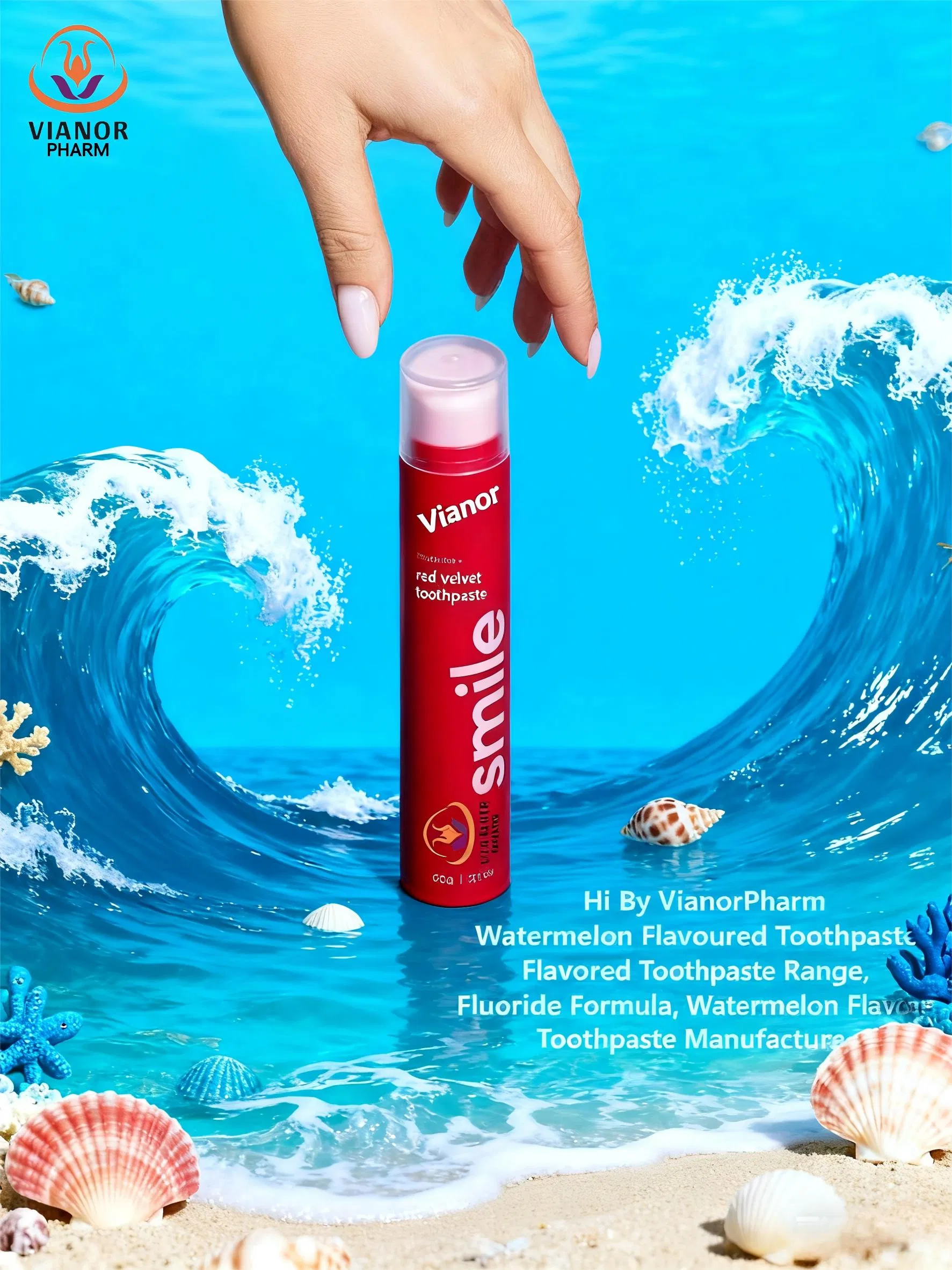 Vianor Hismile Whitening Fluoride Watermelon Flavour Tooth Paste