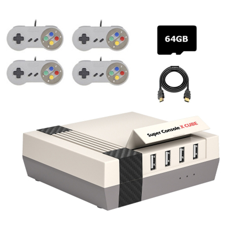 Игровая консоль Kinhank Super Console X Cube Classic с 4 джойстиками