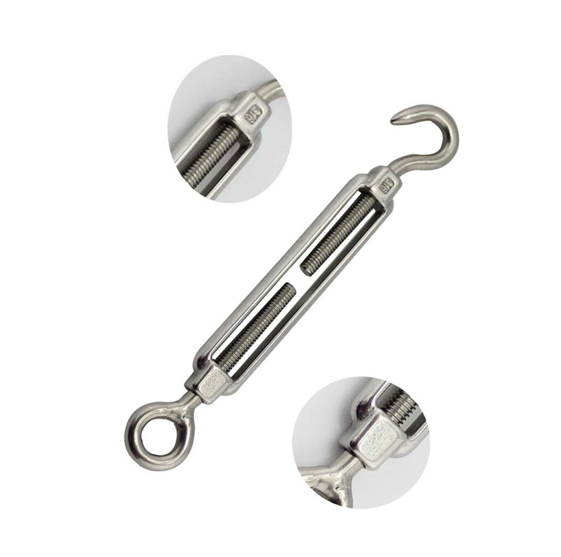 Turnbuckle Hooks Stainless Steel with Double Hook Rigging Hardware