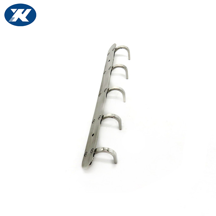 Настенные крючки для одежды 5 шт, нержавеющая сталь и дерево