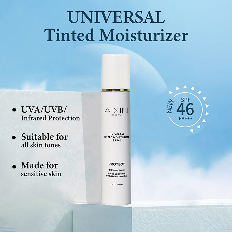 Beauty Cosmetics Skin Care Moisturizing Sun Protection Tinted Sunscreen Foundation