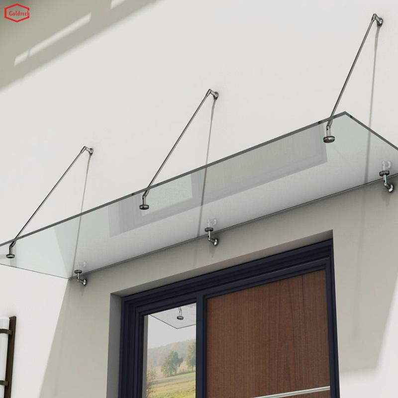 Door Glass Canopy Platform Awning Rain Shed System