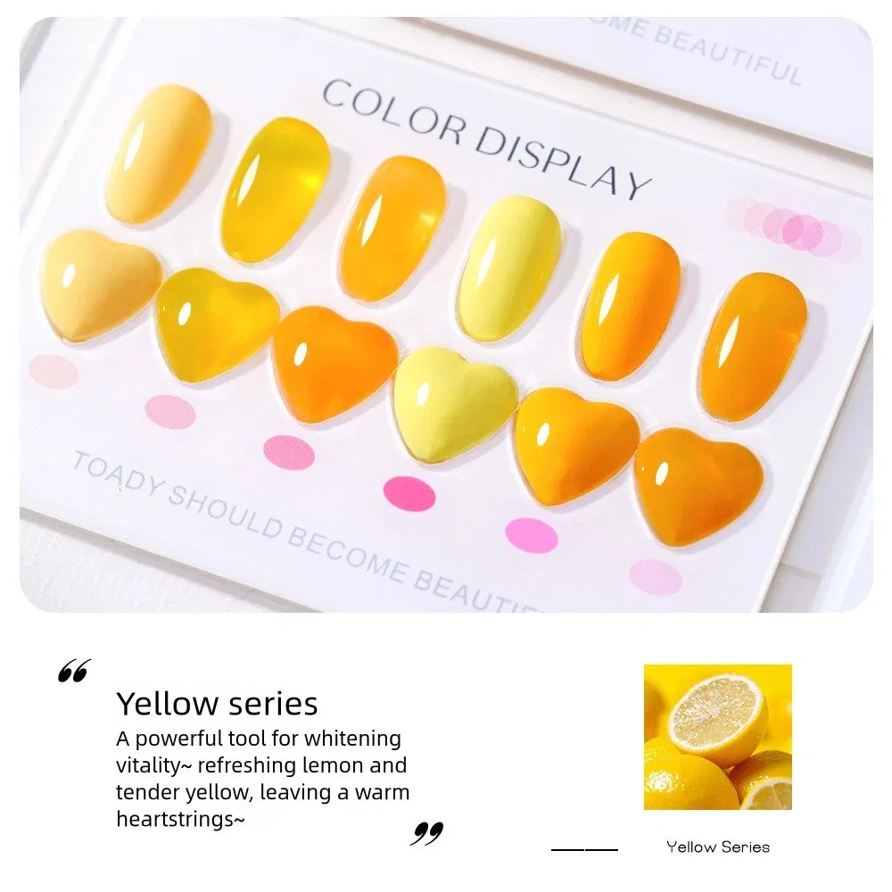 Japanese Style Nail Set 24 Bottles Ice Candy Color Solid Nail Polish and Cream Glue Polish