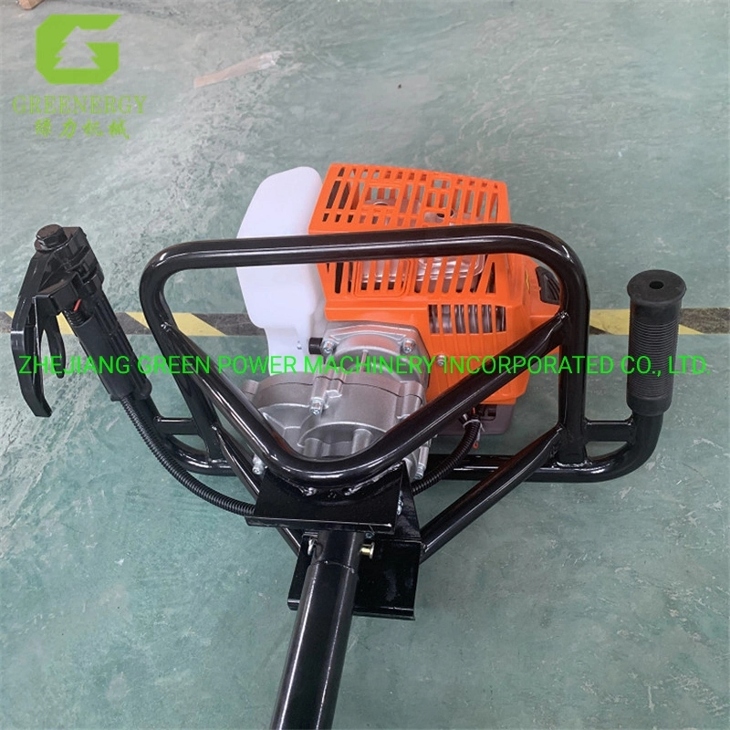 Gasoline Earth Auger Post Hole Digger Tree Planting Digging Machines Ground Hole Drill Auger