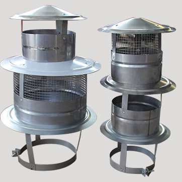 Stainless Steel Round Roof Air Vent / Rainproof Umbrella Cowl / Waterproof Ventilation Chimney Caps