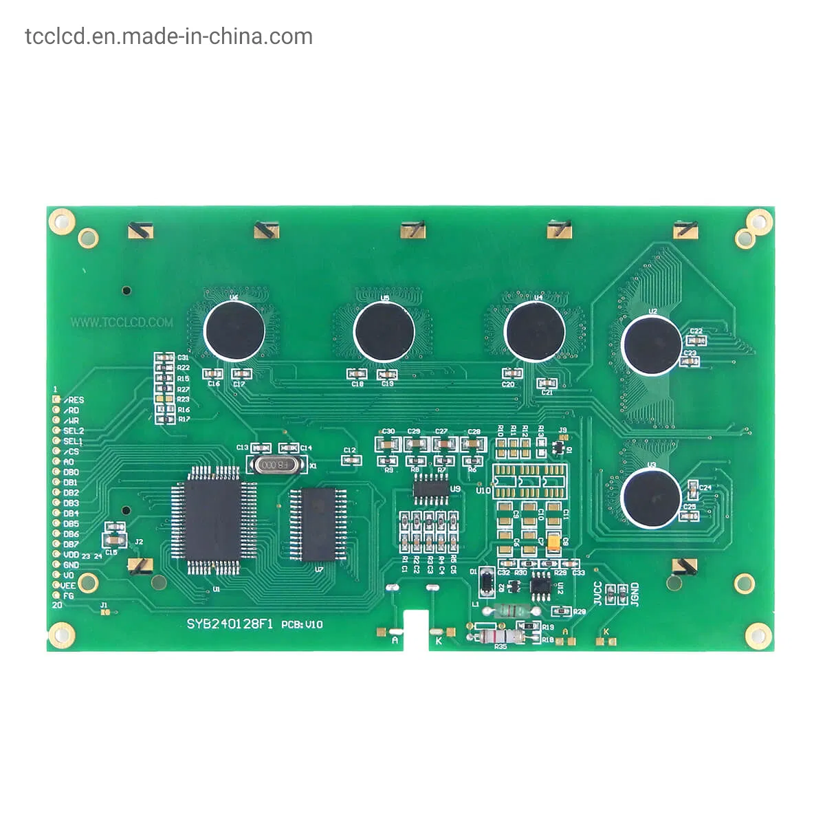 Tcc 240X128 Industrial-Grade Graphic FSTN Liquid Crystal Display Module with Ra8835 Controller