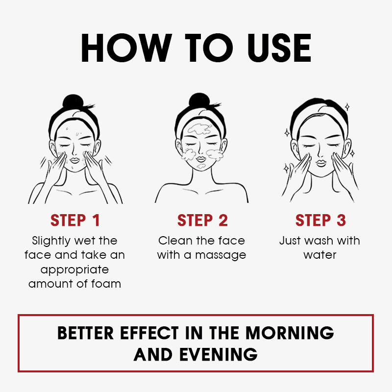 Natural Organic Korean Face Wash Cleansing Mousse Pore Moisture Oil Control Foaming Facial Cleanser