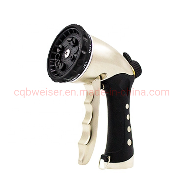 10pattern Gardening Watering Brass Nozzle Multi-Purpose Car Washing Cleaning Gun