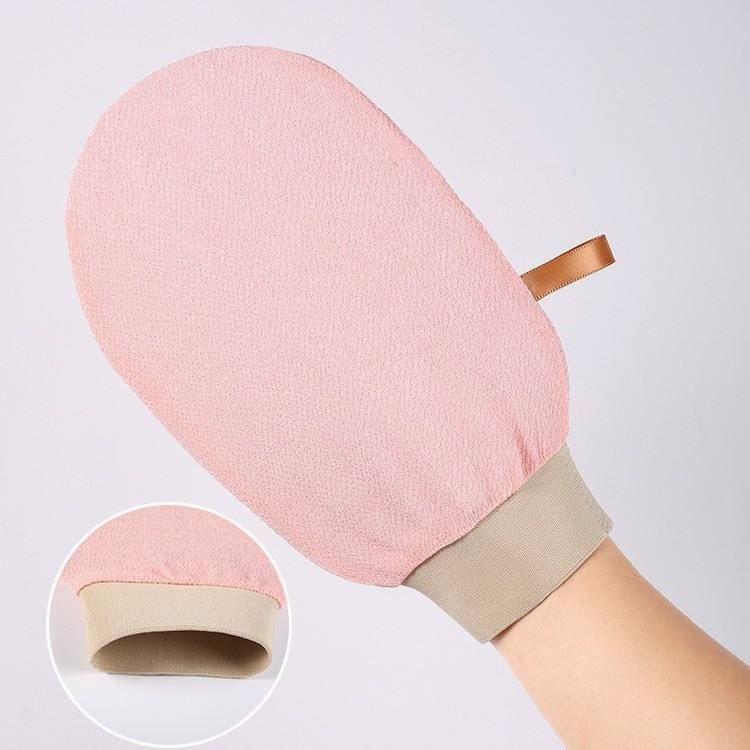 Wholesale Rayon Viscose Scrubber Bath Gloves Face Brush Gloves Remove Dead Skin Exfoliating Bath Gloves