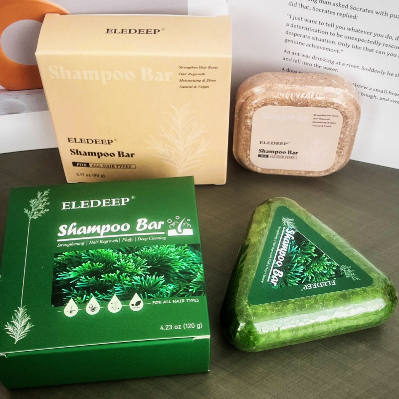 Usmannia Grass Shampoo Bar Herbal Solid Bar Shampoo Soap for Strengthen The Hair Roots Prevention & Moisturizing