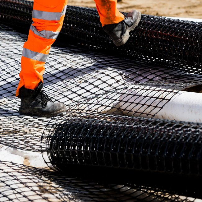 Onstruction Materials 30kn 40kn Road PP Biaxial Geogrid