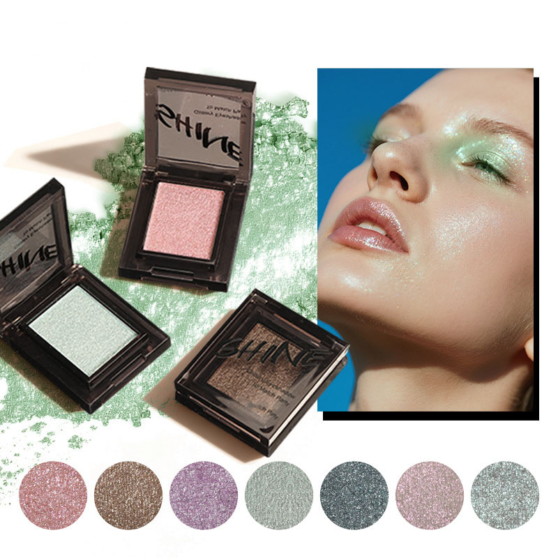 Single Eyeshadow & Cheek Dual-Use Powder with Pearl Shine and High Color Payoff