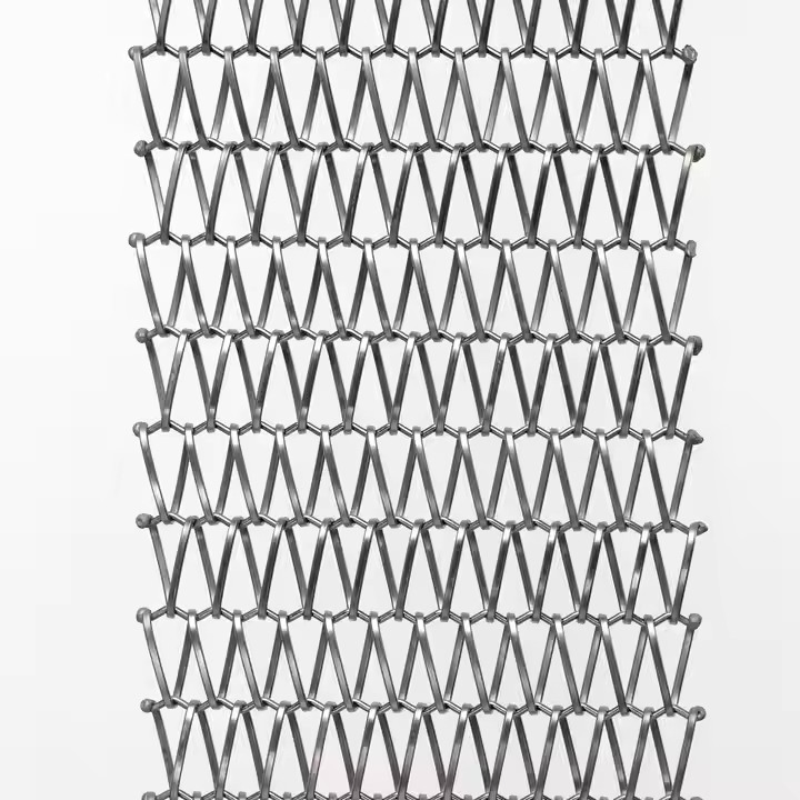 Home Decoration Aluminum Curtain Wire Mesh Patterns Office Building Partition Decorative Mesh