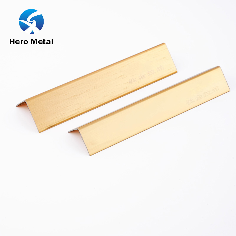New Design Customized 1mm 2.8m Floor Decorative 30mm Home Base Hero Metal for Backsplash Porcelain L Shape Strip Tile Edge Trim