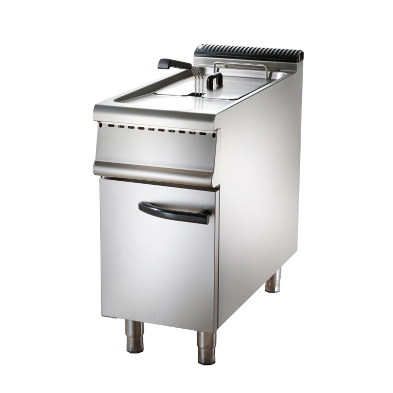 Commercial Electric Double-Tank Fryer with Cabinet