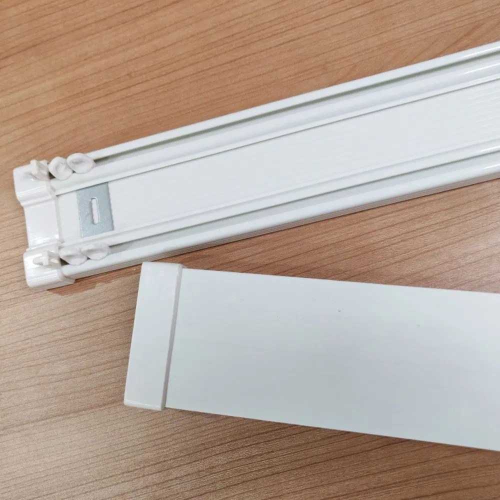 Plastic Curtain Track Double and Triple Track with Accessories End Cup