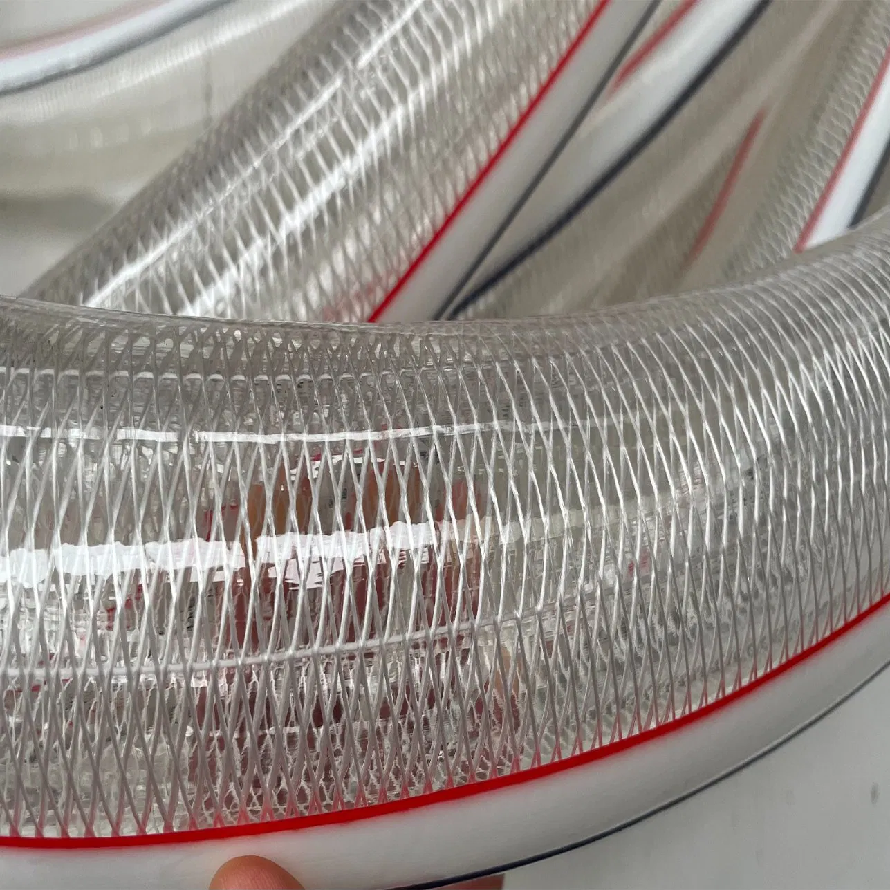 Thickened PVC Transparent Braided Garden Reinforced Hose Fiber for Watering Landscaping