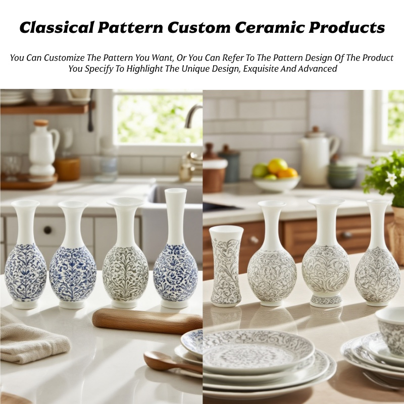 Luxury China Dehua Porcelain Ceramic Vase Fine Blanc De Chine White Ceramic Vase for Home Decor and Hotel Decoration