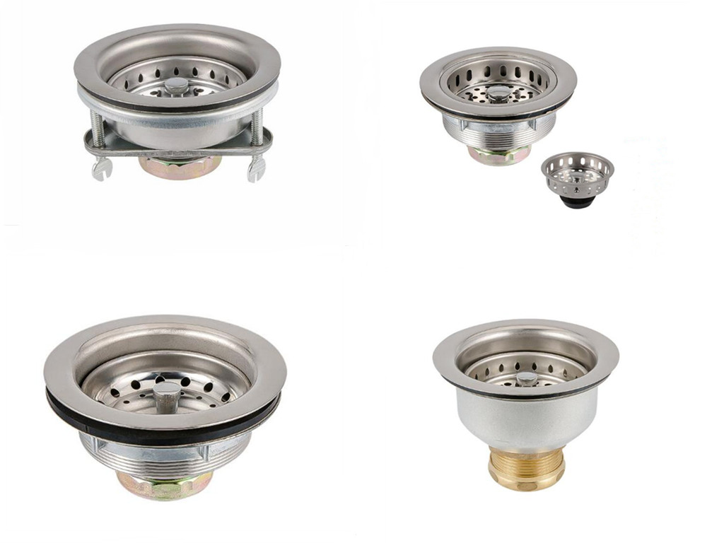 Chrome Finishing Kitchen Strainer Stainless Steel Drain Strainer Sink Strainer